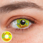 Lentes de contacto de color amarillo Halloween Smile